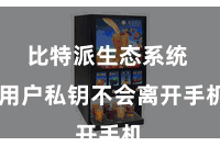 比特派生态系统  用户私钥不会离开手机