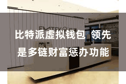 比特派虚拟钱包  领先是多链财富惩办功能