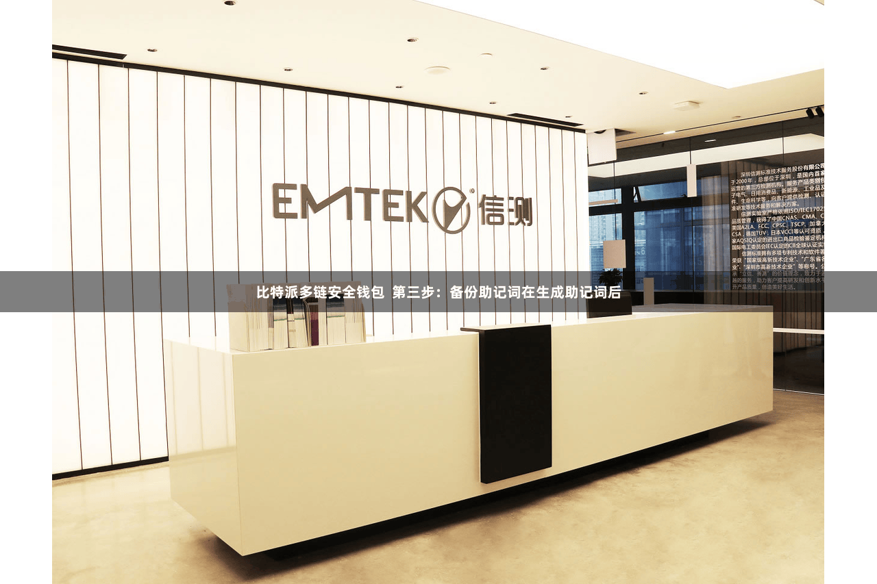 比特派多链安全钱包  第三步：备份助记词在生成助记词后